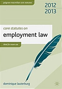 Core Statutes on Employment Law (Paperback)