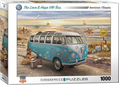 VW Love & Hope Bus 1000pc Puzzle (Other)
