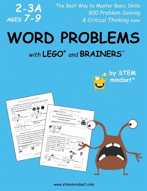 Word Problems with Lego and Brainers Grades 2-3a Ages 7-9 (Paperback)