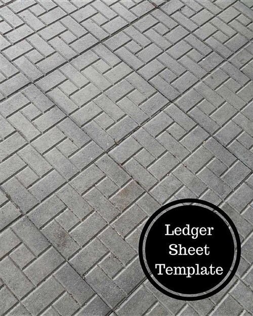 Ledger Sheet Template: Three Columnar Format (Paperback)
