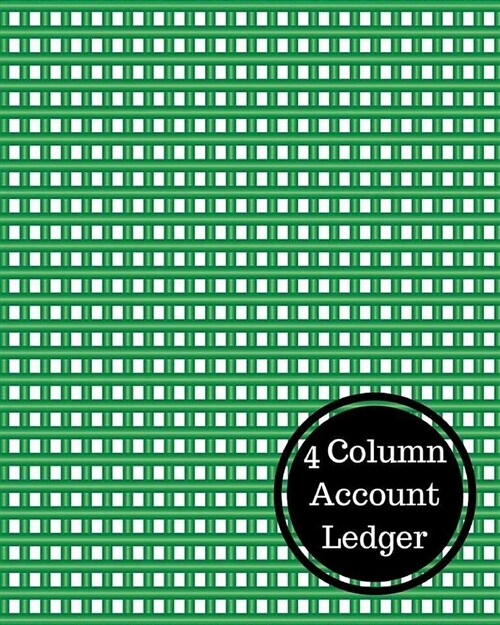 4 Column Account Ledger: 4 Column Columnar (Paperback)