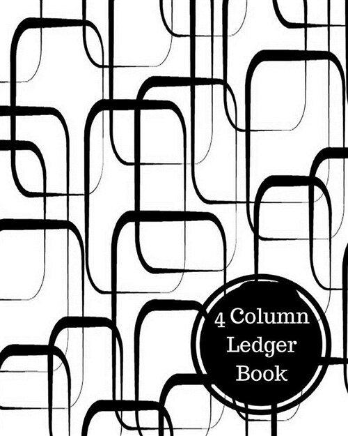 4 Column Ledger Book: 4 Column Columnar (Paperback)