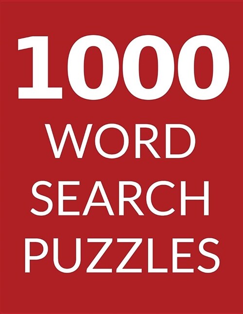 1000 Word Search Puzzles: Word Search Book for Adults, Vol 2 (Paperback)