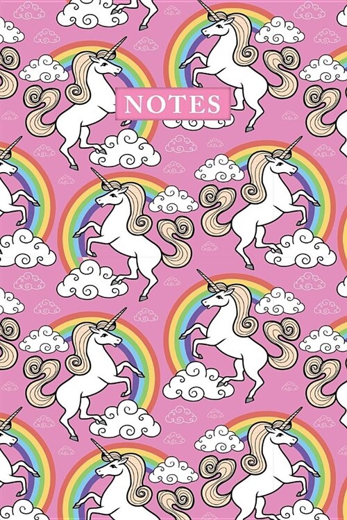 Notes: Rainbows and Unicorns Dot Grid Journal for Taking Notes Journaling School or Work (Paperback)