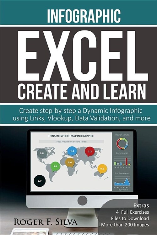 Excel Create and Learn - Infographic: Create Step-By-Step a Dynamic Infographic Dashboard. More Than 200 Images And, 4 Exercises (Paperback)