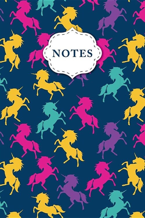 Notes: Colorful Unicorns Dot Grid Journal for Taking Notes Journaling School or Work (Paperback)