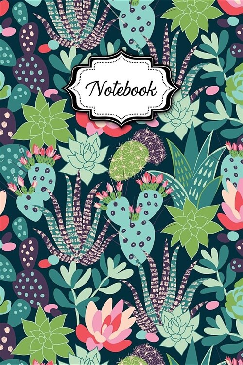 Notebook: Succulents and Flowers Dot Grid Journal for Taking Notes Journaling School or Work (Paperback)