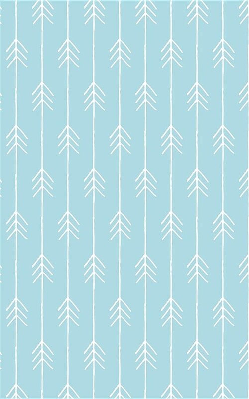 Pale Blue Chevron Arrows - Lined Notebook with Margins - 5x8: 101 Pages, 5 X 8, College Ruled, Journal, Soft Cover (Paperback)