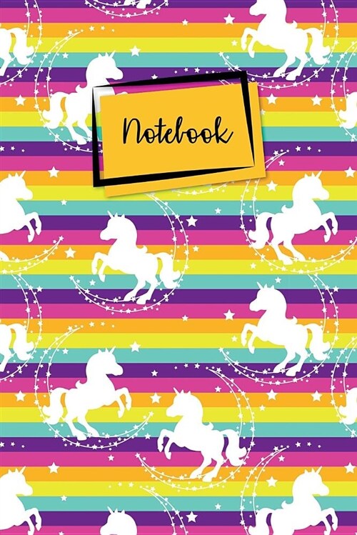 Notebook: Colorful Unicorn Pattern Dot Grid Journal for Taking Notes Journaling School or Work (Paperback)