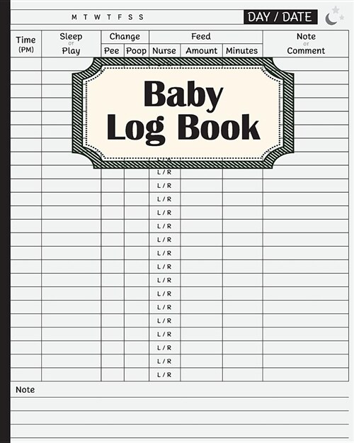 Baby Tracker Journal: Baby Log Book for Tracker Your Baby in 100 Days - Day and Night Tracker Breastfeeding, Changes, Sleep and Play: Baby T (Paperback)