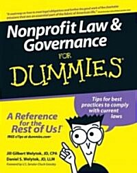 Nonprofit Law and Governance For Dummies (Paperback)