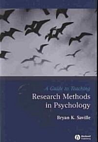 [중고] Guide to Teaching Research Met (Paperback)