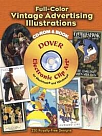 Full-Color Vintage Advertising Illustrations [With CDROM] (Paperback)
