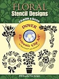 Floral Stencil Designs (CD-ROM, Paperback)