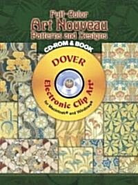 Full-Color Art Nouveau Patterns and Designs [With CDROM] (Paperback)