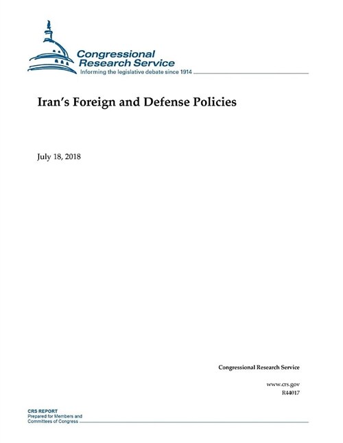 Irans Foreign and Defense Policies (Paperback)