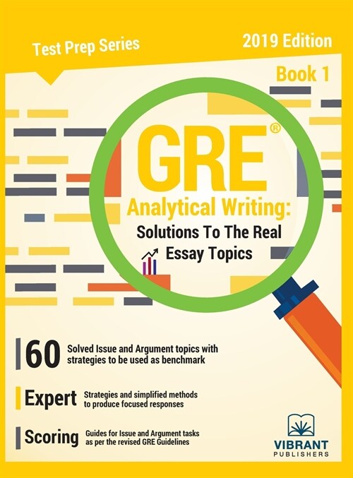 GRE Analytical Writing Solutions to the Real Essay Topics - Book 1 (Hardcover)