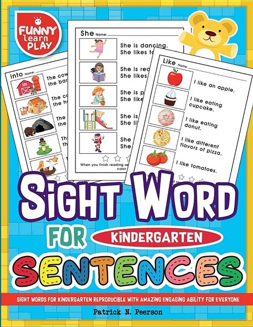 Sight Words for Kindergarten Reproducible with Amazing Engaging Ability for Ever: Sight Words Kindergarten Ideal for Recognizing & Learning Trends for (Paperback)