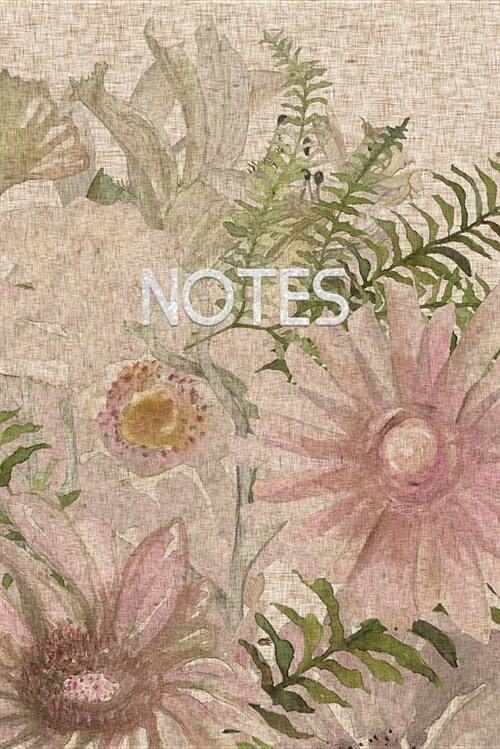 Notes: Floral Ruled Notebook Journal - 120 Pages - 6x9 (Paperback)
