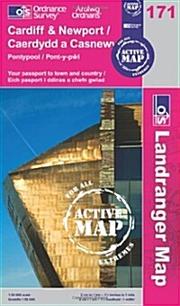 Cardiff & Newport, Pontypool (Sheet Map, folded, C2)