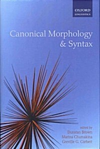 Canonical Morphology and Syntax (Hardcover)