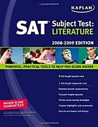 Kaplan Sat Subject Test Literature 2008-2009 (Paperback)