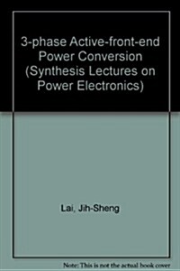 3-phase Active-front-end Power Conversion (Paperback)