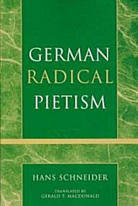 German Radical Pietism (Paperback)