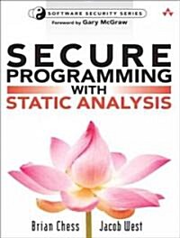 Secure Programming with Static Analysis [With CDROM] (Paperback)