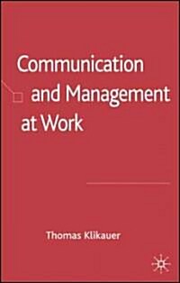 Communication and Management at Work (Hardcover)