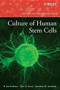 Culture of Human Stem Cells (Hardcover)