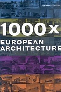 1000x European Architecture (Hardcover, BOX)