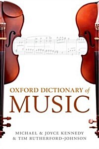 Oxford Dictionary of Music (Hardcover)