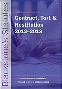 Blackstones Statutes on Contract, Tort & Restitution (Paperback)