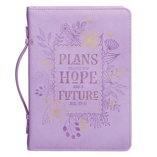 Bible Cover Large Lux-Leather Pastel Floral (Other)