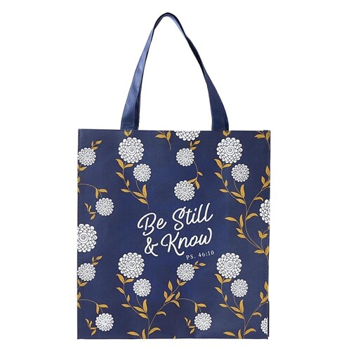 Non-Woven Tote Be Still and Know Navy (Other)
