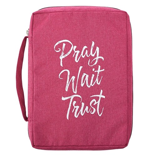 Bible Cover Large Value Pray Wait Trust (Other)