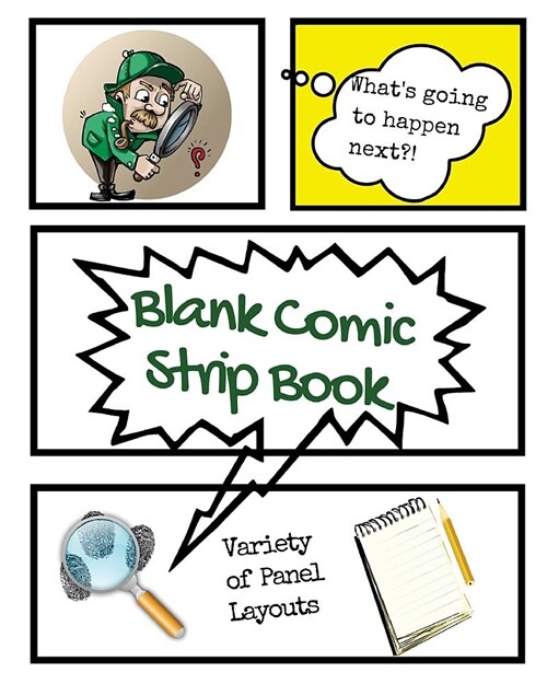 Blank Comic Strip Book (Paperback)