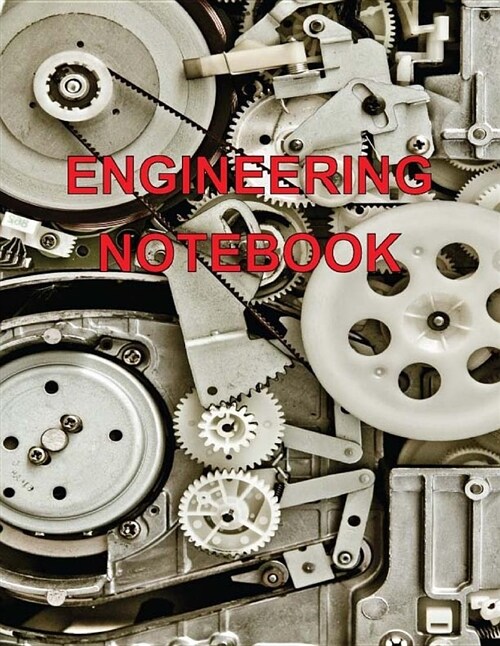 Engineering Notebook: Blank Graph Paper Quad Rule 5x5 (Large 8.5x11 - 48 Sheets/96 Pages) (Paperback)