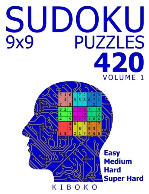 Sudoku Puzzles: 420 Sudoku Puzzles 9x9 (Easy, Medium, Hard, Super Hard), Volume 1 (Paperback)
