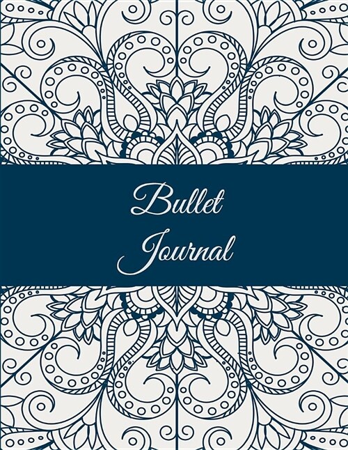 Bullet Journal: Vintage Art Design, 8.5 X 11 Dot Grid Sketchbook Journal, Daily Notebook to Write In, Dotted Journal (Paperback)
