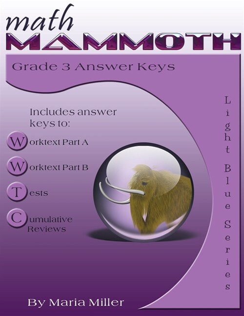 Math Mammoth Grade 3 Answer Keys (Paperback)