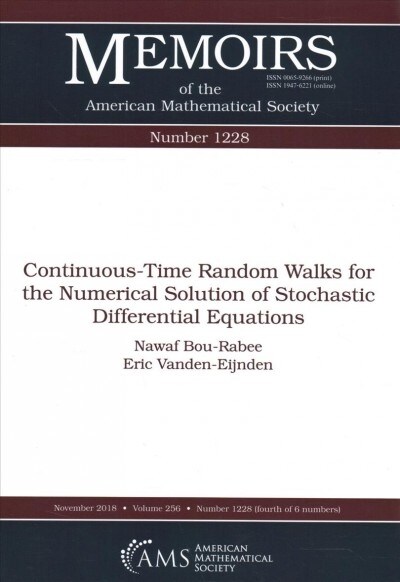 Continuous-time Random Walks for the Numerical Solution of Stochastic Differential Equations (Paperback)