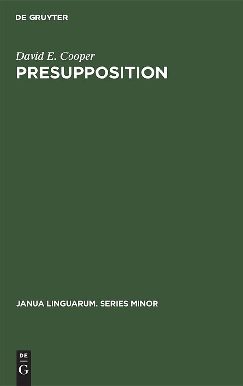 Presupposition (Hardcover)