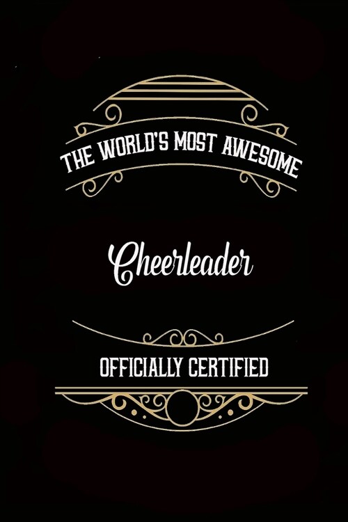 Journal: Most Awesome Cheerleader: 140 Page 6 x 9 Notebook Journal Diary (Paperback)
