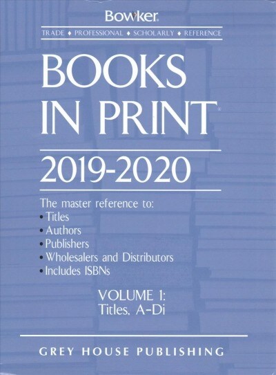 Books in Print - 7 Volume Set, 2019/20: 0 (Hardcover, 72)