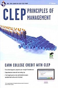CLEP(R) Principles of Management Book + Online (Paperback, 2, Second Edition)