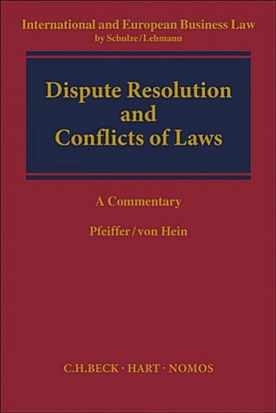 Dispute Resolution and Conflict of Laws (Hardcover)