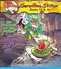 [중고] The Phantom of the Subway / The Temple of the Ruby of Fire (Geronimo Stilton Audio Bindup #13 & 14) (Audio CD)