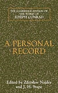 [중고] A Personal Record (Hardcover)